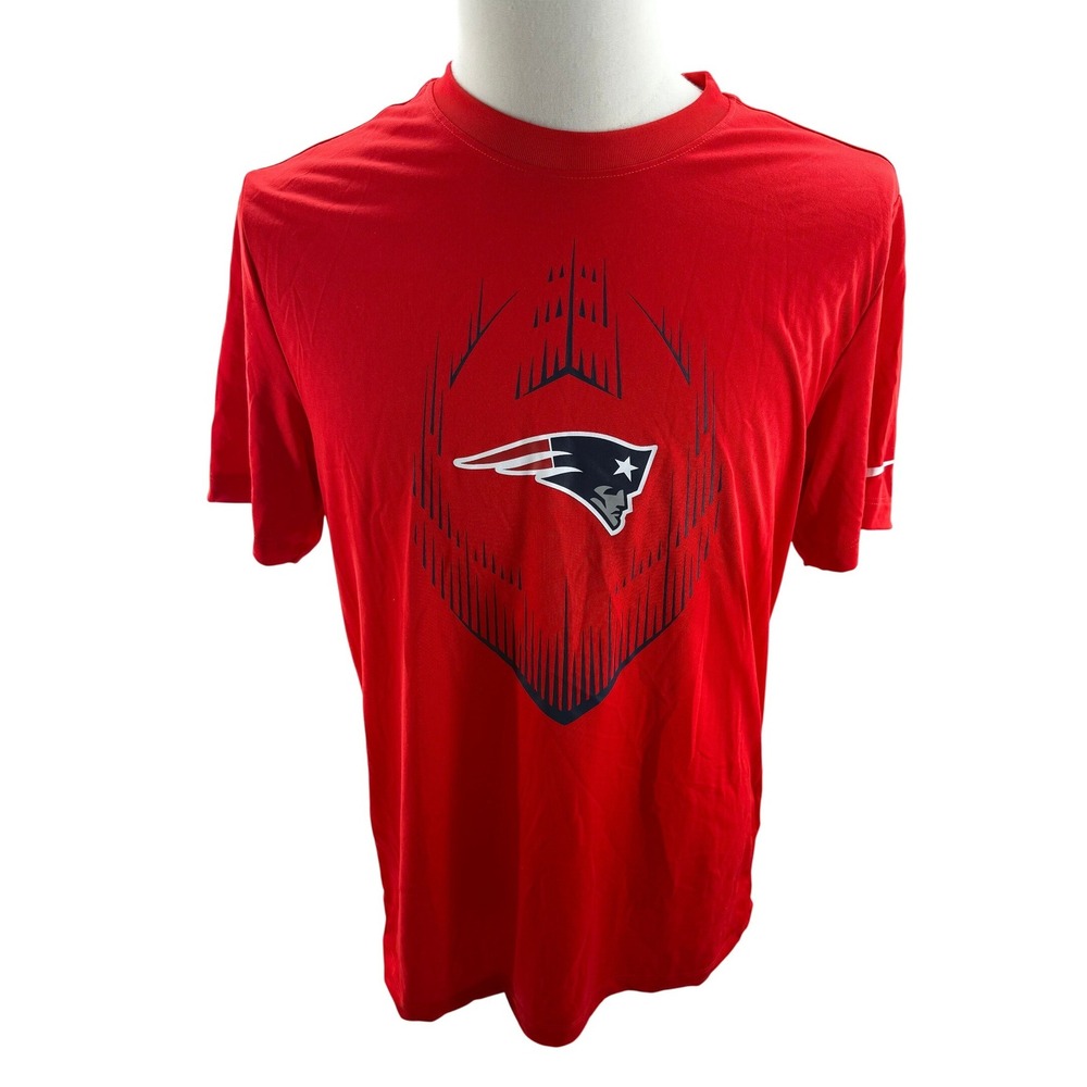 Nike NFL‎ New England Patriots Dri-FIT Tee Shirt Mens Red Medium NEW